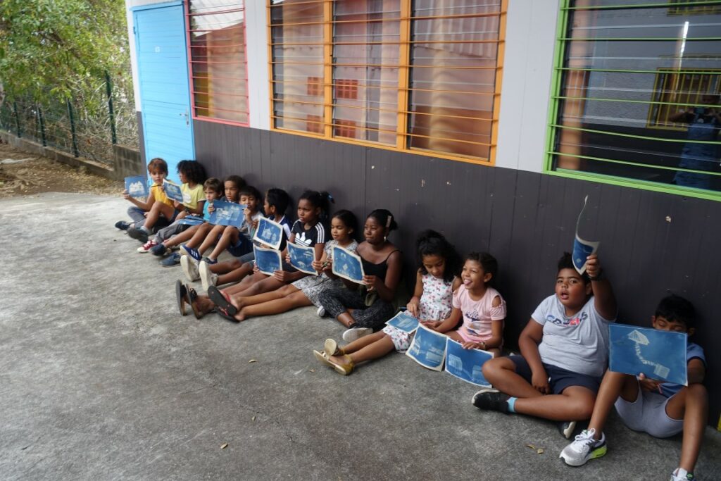 Ateliers cyanotype, cabane insulaire, St Paul, la Réunion
