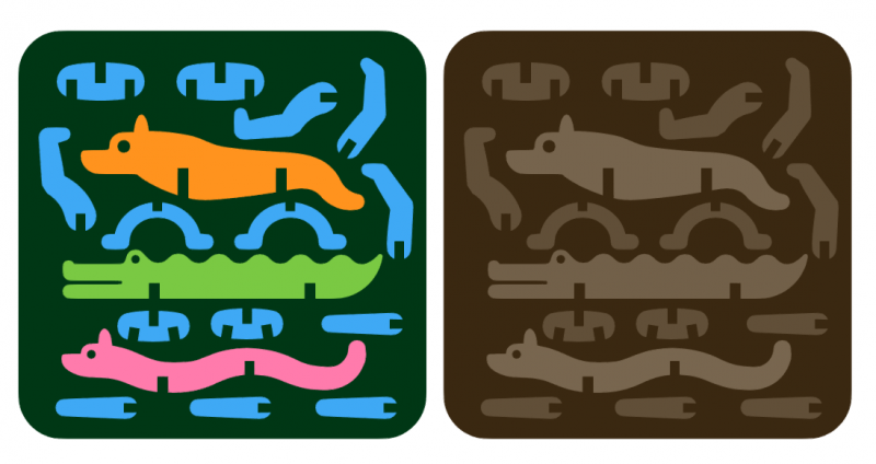 Puzzle 3d animaux